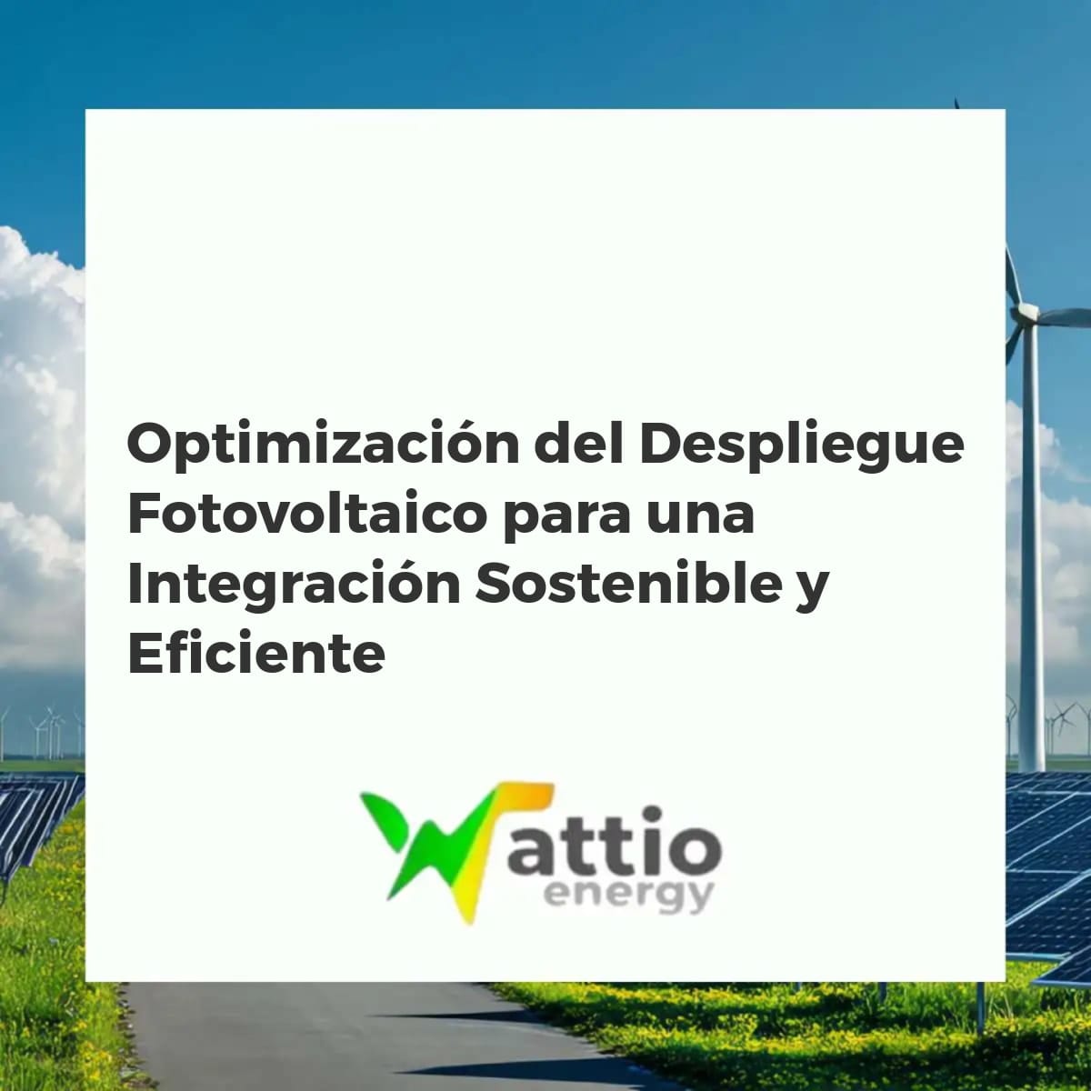 Gran parque solar con paneles fotovoltaicos y estación de transformación, simbolizando la integración energética sostenible