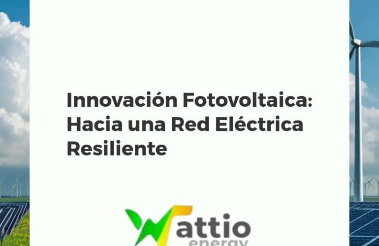 Paneles solares avanzados en una ciudad futurista integrados en una red eléctrica inteligente y resiliente.