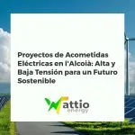 Instalación de acometida eléctrica de alta y baja tensión con paneles solares en la comarca de l'Alcoià, Alicante