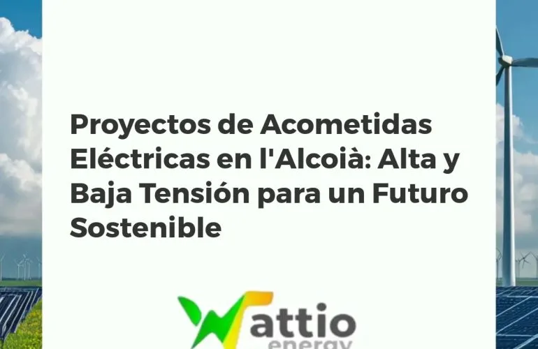 Instalación de acometida eléctrica de alta y baja tensión con paneles solares en la comarca de l'Alcoià, Alicante